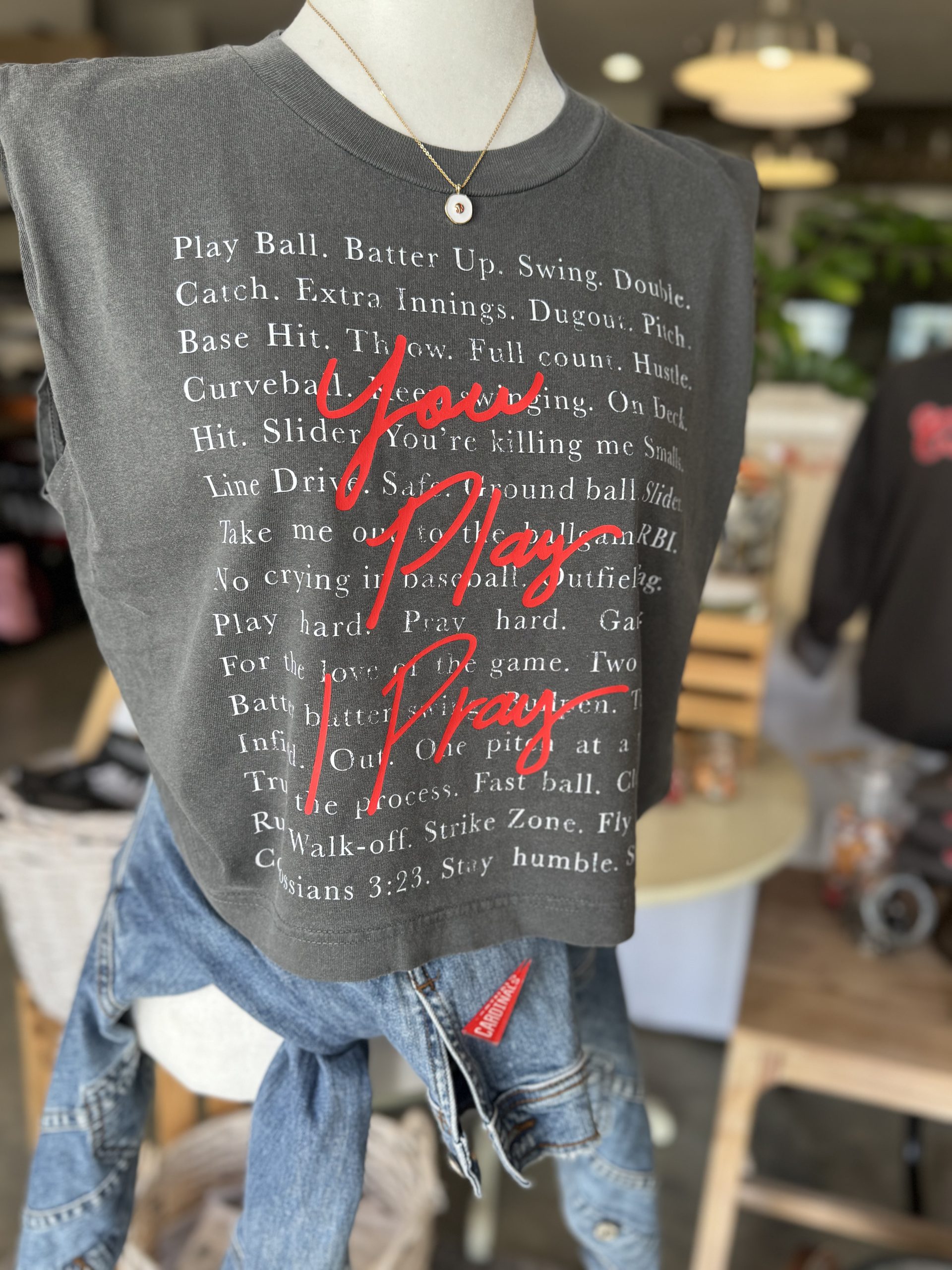 Baseball Banter Muscle Tee - color choice - Image 2
