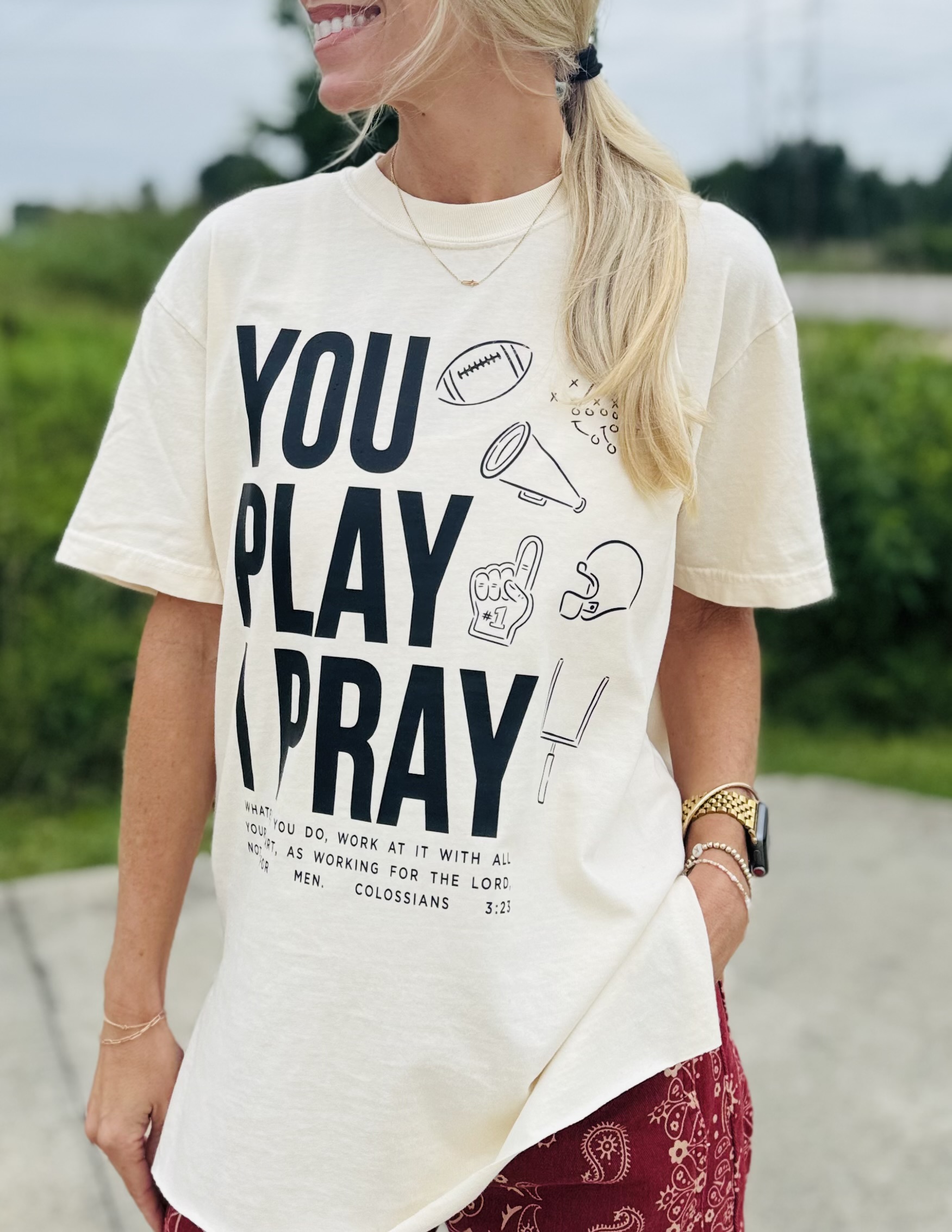 Football Mom Icons Tee - Color Options - Image 9