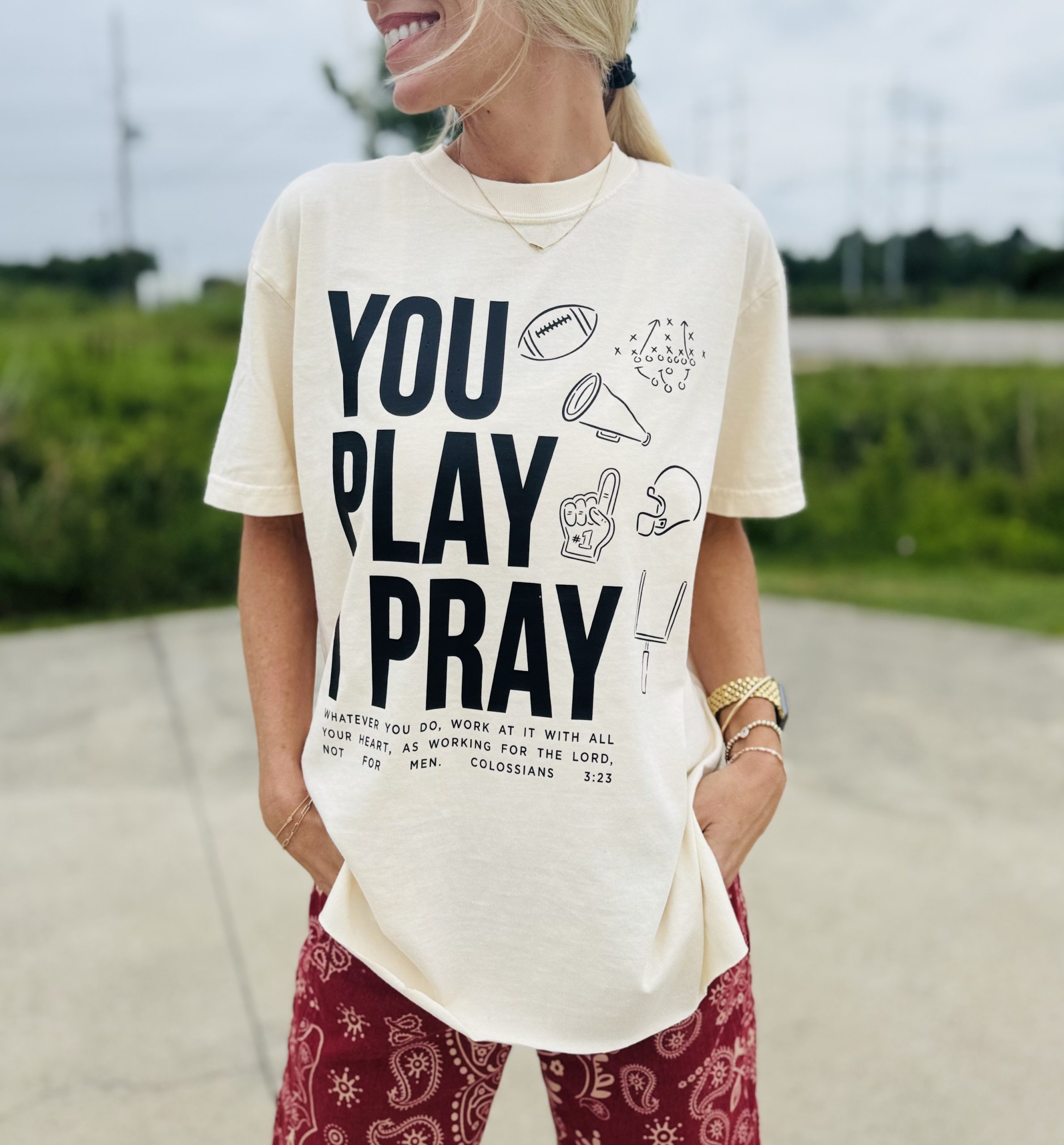 Football Mom Icons Tee - Color Options - Image 13